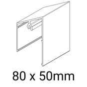 Knotwood Batten 80mm x 50 mm Angle Female/Part B - 6050mm